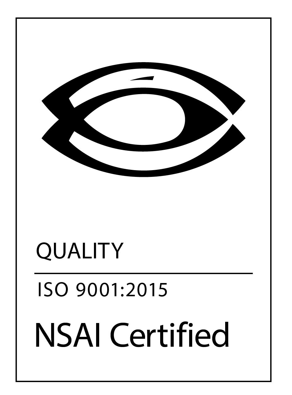 ISO 9001:2015 Quality logo.