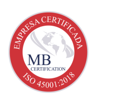 MB Certification ISO 45001:2018 logo.